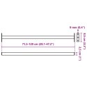 VidaXL Regulowany zabezpieczenie okienne 6 pcs Biały Stal