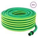 VidaXL Wąż ogrodowy 5-warstwowy Zielony i Żółty 1 / 2'' 20 m PVC