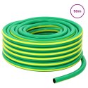 VidaXL Wąż ogrodowy 5-warstwowy Zielony i Żółty 1 / 2'' 50 m PVC