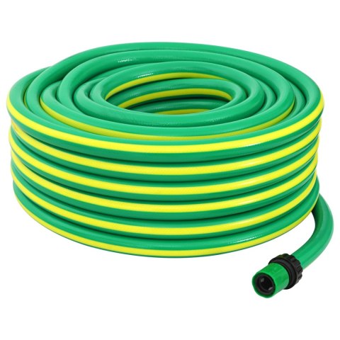 VidaXL Wąż ogrodowy 5-warstwowy Zielony i Żółty 3 / 4'' 20 m PVC