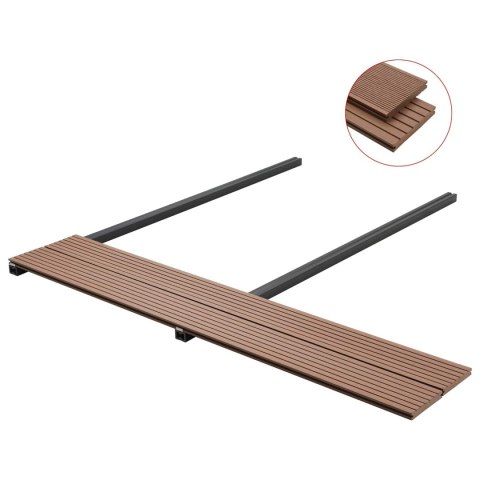 VidaXL Deska Tarasowa 6 pcs Jasny Brąz Kompozyt drewniano-plastikowy