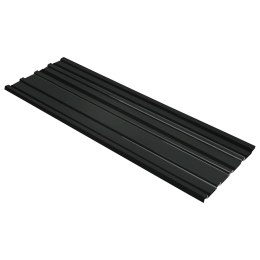 VidaXL Panel dachowy 12 pcs Antracyt 129 x 45 cm Stal galwanizowana