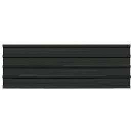 VidaXL Panel dachowy 12 pcs Antracyt 129 x 45 cm Stal galwanizowana