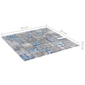 VidaXL Płytki mozaikowe 11 pcs Szary i Niebieski 50 x 50 cm Szkło