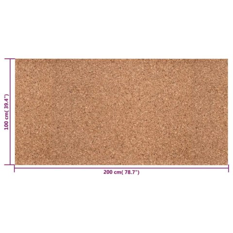 VidaXL Rolka korkowa brązowy 100 x 200 x 0,2 cm korek