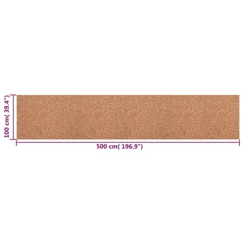 VidaXL Rolka korkowa brązowy 100 x 500 x 0,2 cm korek