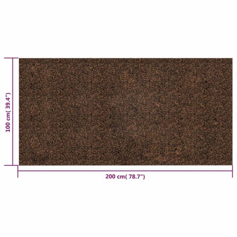 VidaXL Wałek korka Brązowy 200 x 100 cm Korek i Guma