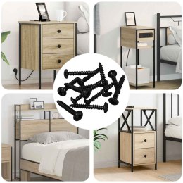 VidaXL Gwoźdź do gwintowania 8219 pcs Czarny Stal