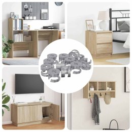 VidaXL Nakładki z zamkiem motylkowym 4000 pcs Srebrny Metal