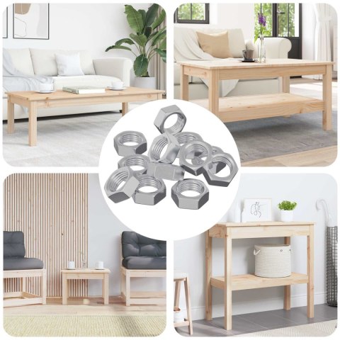 VidaXL Nakrętka sześcienna 23377 pcs Srebrny Metal