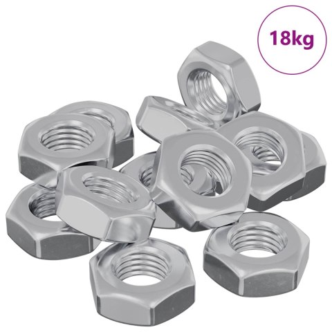 VidaXL Nakrętka sześcienna 3600 pcs Srebrny Metal