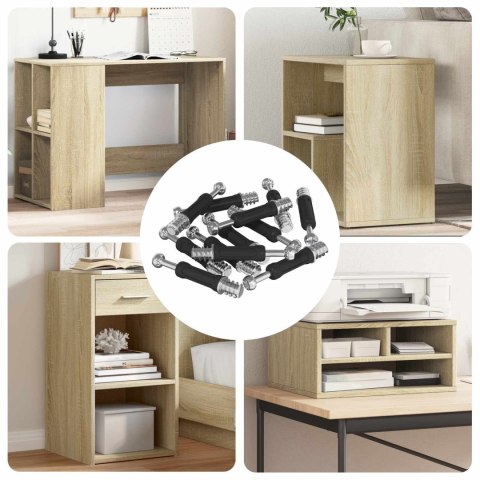 VidaXL Śruba zamka krzywkowego 4000 pcs Srebrny i czarny Metal