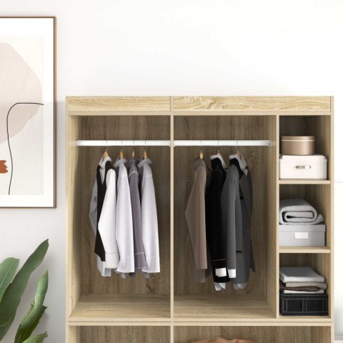 VidaXL Drążek do szafy 12 pcs Srebrny 664 x 15 x 29 mm Stop Aluminium