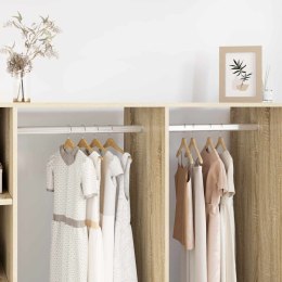 VidaXL Drążek do szafy 12 pcs Srebrny 764 x 15 x 29 mm Stop Aluminium