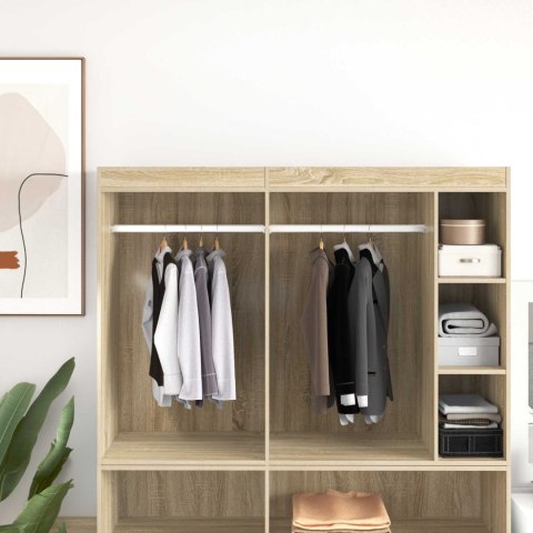 VidaXL Drążek do szafy 12 pcs Srebrny 864 x 15 x 29 mm Stop Aluminium