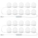 VidaXL Lustrowe światła Ze LED Lights 2 pcs Biały 4.5 x 4.5 x 4.8 cm