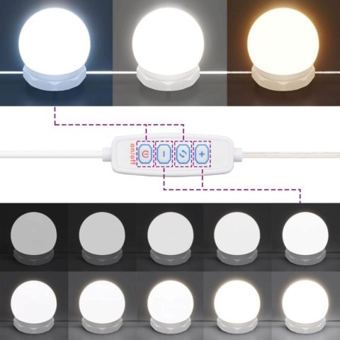 VidaXL Lustrowe światła Ze LED Lights 2 pcs Biały 4.5 x 4.5 x 4.8 cm