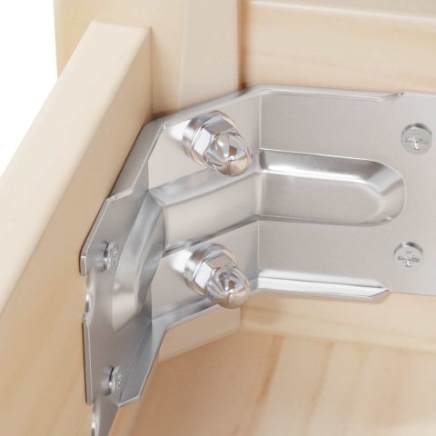 VidaXL Nakrętka 9574 pcs Srebrny M6 x 10 mm Żelazo