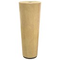 NÓŻKI MEBLOWE DO MEBLI DREWNIANE OKRĄGŁE BRĄZOWE 2 SZTUKI 4,4X10 CM EUKALIPTUS SOLIDNE
