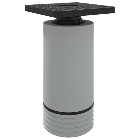 VidaXL Nóżki meblowe Z regulacją 12 pcs Biały 64 x 64 x 100 mm PP