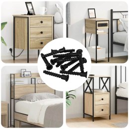 VidaXL Śruba z gniazdem i główką sferyczną 3072 pcs Czarny 7 x 40 mm