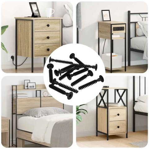 VidaXL Śruba z gniazdem i główką sferyczną 5143 pcs Czarny Żelazo