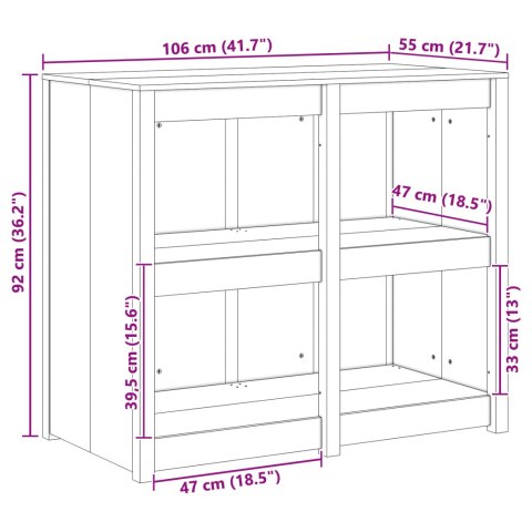 SZAFKA KUCHENNA Z PÓŁKĄ MEPPEL CIEPŁA BIEL 106X55X92CM