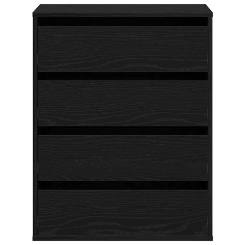 VidaXL Szafka z Szufladami z szufladą Czarny 60 x 41 x 76 cm