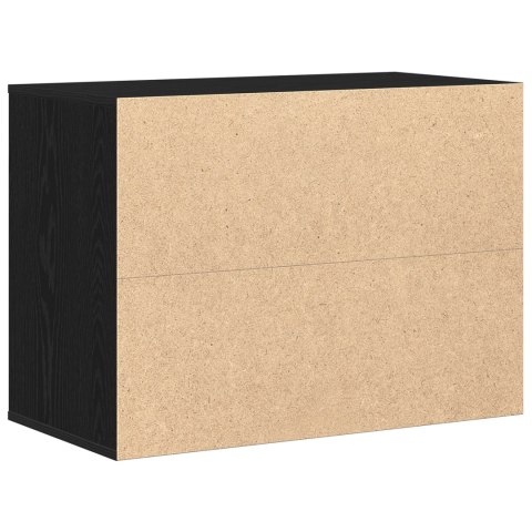 VidaXL Szafka z Szufladami z szufladą Czarny 80 x 41 x 58 cm