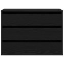 VidaXL Szafka z Szufladami z szufladą Czarny 80 x 41 x 58 cm