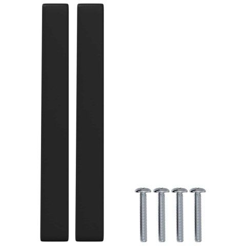 VidaXL Uchwyt meblowy 530 pcs Czarny 105 x 12 x 36 mm Żelazo