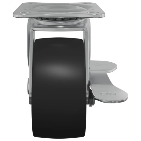 VidaXL Wózek 2 pcs czarno-srebrny 50,7 x 50,7 x 24,4 mm Żelazo i nylon