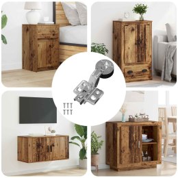 VidaXL Zawias 123 pcs Srebrny 35 mm Żelazo