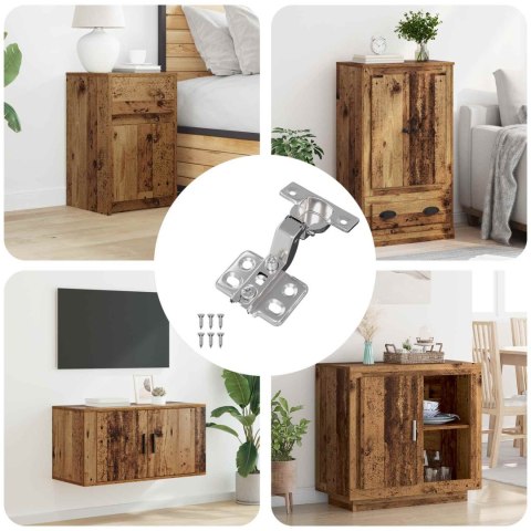 VidaXL Zawias 254 pcs Nikiel 85 x 52,5 x 9,5 mm Żelazo