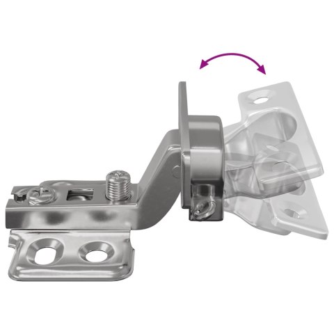 VidaXL Zawias 254 pcs Nikiel 85 x 52,5 x 9,5 mm Żelazo