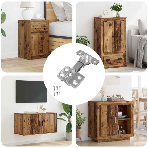 VidaXL Zawias 257 pcs Nikiel 85 x 52,5 x 9,5 mm Żelazo