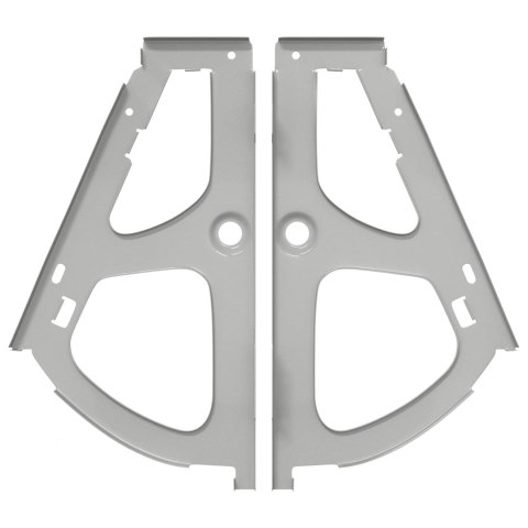 VidaXL Zawias do szuflady Flip 12 pcs Srebrny 235 x 155 x 30 mm Żelazo