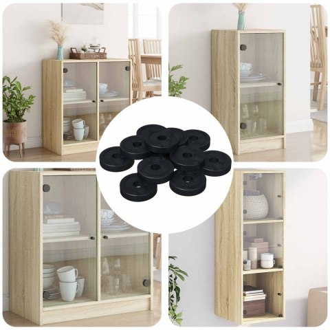 VidaXL odpowiedni do podkładki płaskiej 36000 pcs Czarny ∅15 x 3 mm