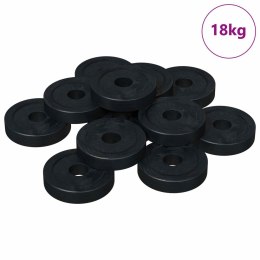 VidaXL odpowiedni do podkładki płaskiej 36000 pcs Czarny ∅15 x 3 mm
