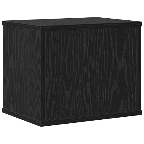 VidaXL Organizator biurka Czarny Dąb 36 x 26 x 29,5 cm