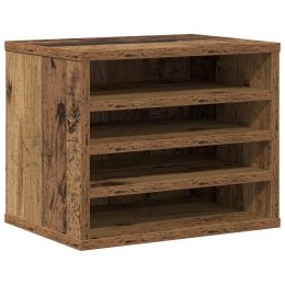 VidaXL Organizator biurka Stare drewno 36 x 26 x 29,5 cm