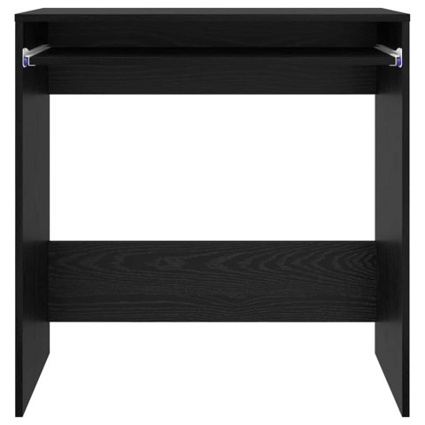 VidaXL Biurko Czarny Dąb 77,5 x 43 x 79 cm Materiał drewnopochodny