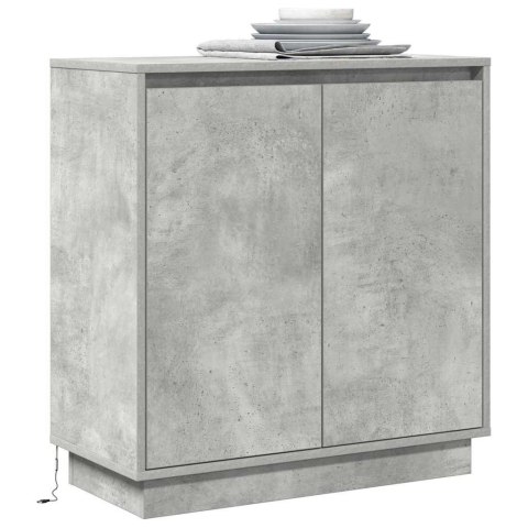 VidaXL Komoda LED Betonowy szary 71 x 34,5 x 75 cm