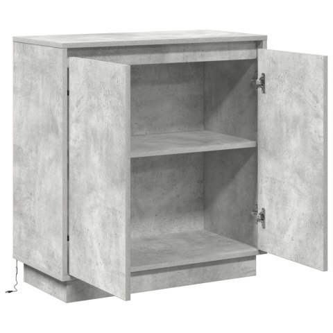 VidaXL Komoda LED Betonowy szary 71 x 34,5 x 75 cm