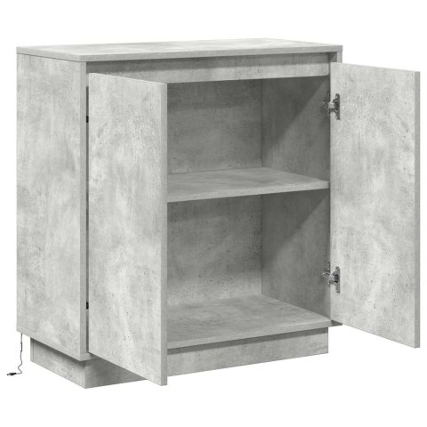 VidaXL Komoda LED Betonowy szary 71 x 34,5 x 75 cm