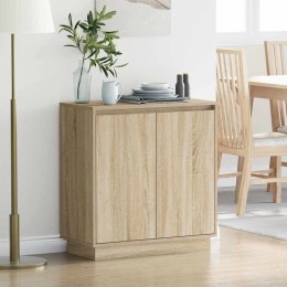 VidaXL Komoda LED dąb Sonoma 71 x 34,5 x 75 cm Materiał drewnopochodny