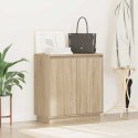 VidaXL Komoda LED dąb Sonoma 71 x 34,5 x 75 cm Materiał drewnopochodny