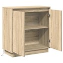 VidaXL Komoda LED dąb Sonoma 71 x 34,5 x 75 cm Materiał drewnopochodny