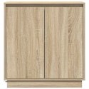 VidaXL Komoda LED dąb Sonoma 71 x 34,5 x 75 cm Materiał drewnopochodny