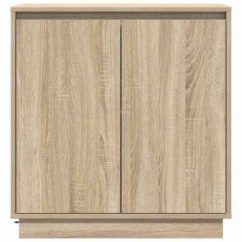 VidaXL Komoda LED dąb Sonoma 71 x 34,5 x 75 cm Materiał drewnopochodny